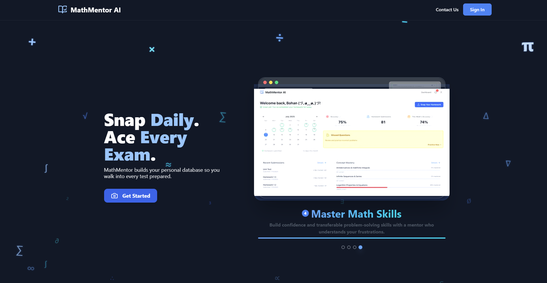 MathMentorAI Platform